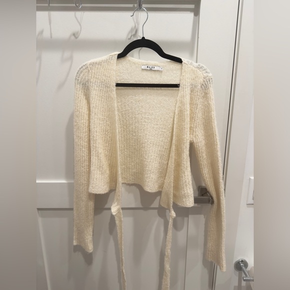 Cream Wrap Sweater - Picture 3 of 5